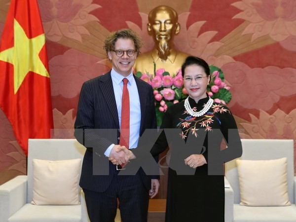 Parlamentspräsidentin Nguyen Thi Kim Ngan empfängt Botschafter Schwedens und Ungarns - ảnh 1
